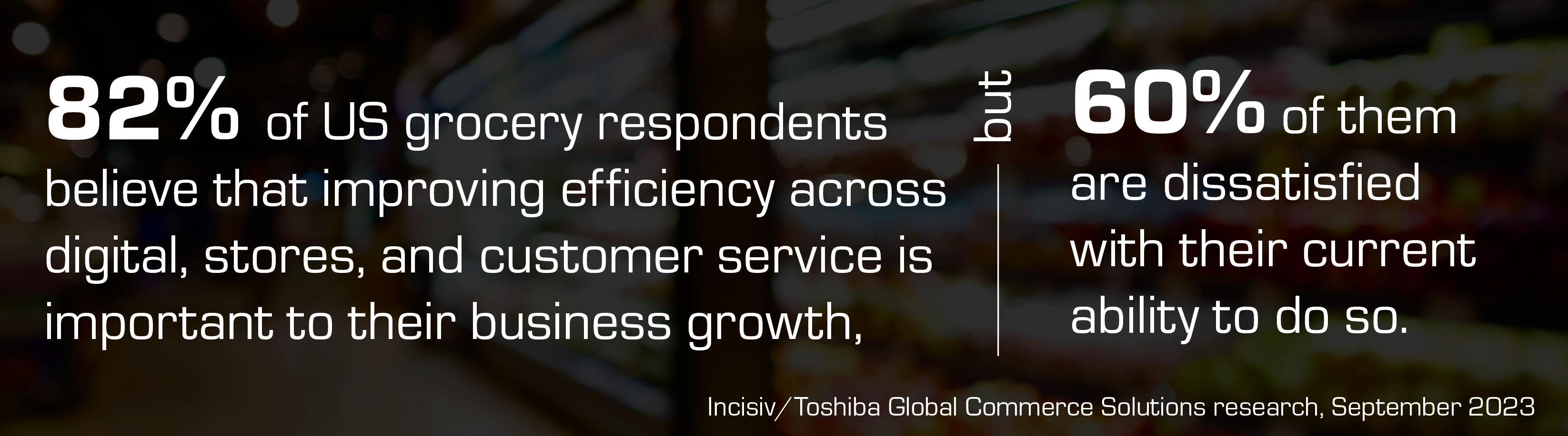 82% of US grocery agree that improving digital efficiency across stores is important