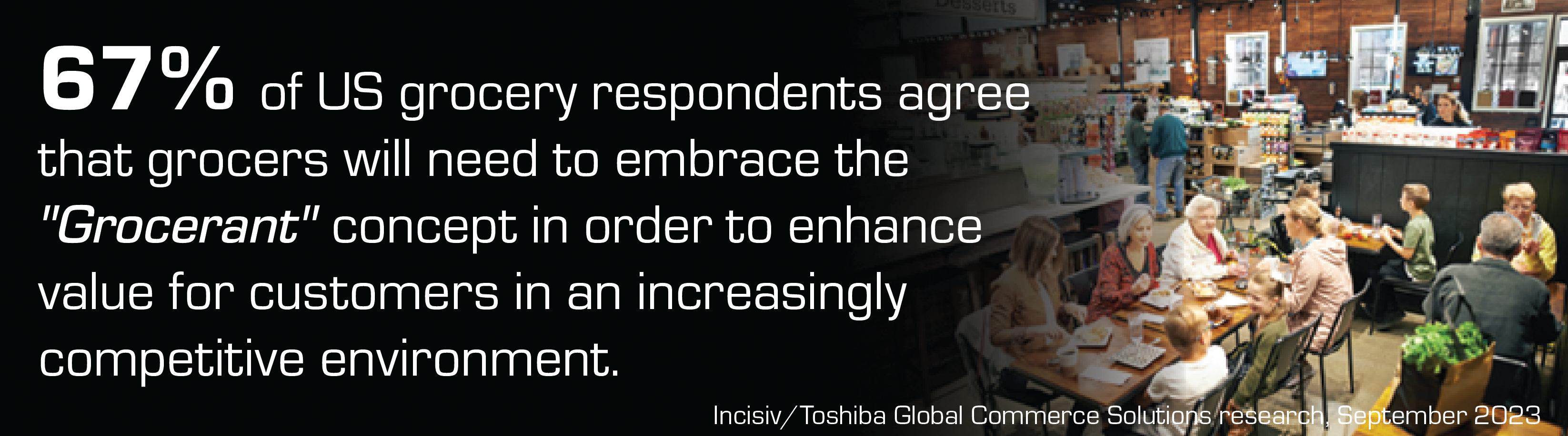 67% of US grocery embrace the grocerant concept 67% of US grocery embrace the grocerant concept