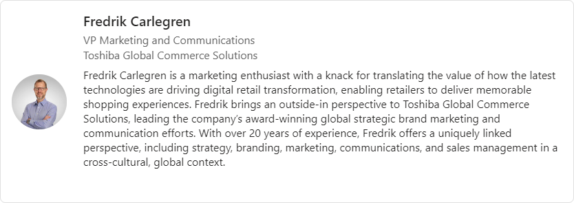 Fredrik Carlegren, VP marketing and communications
