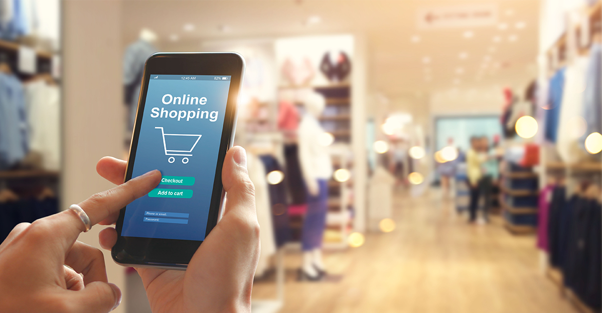 online shopping on a mobile phone online shopping on a mobile phone